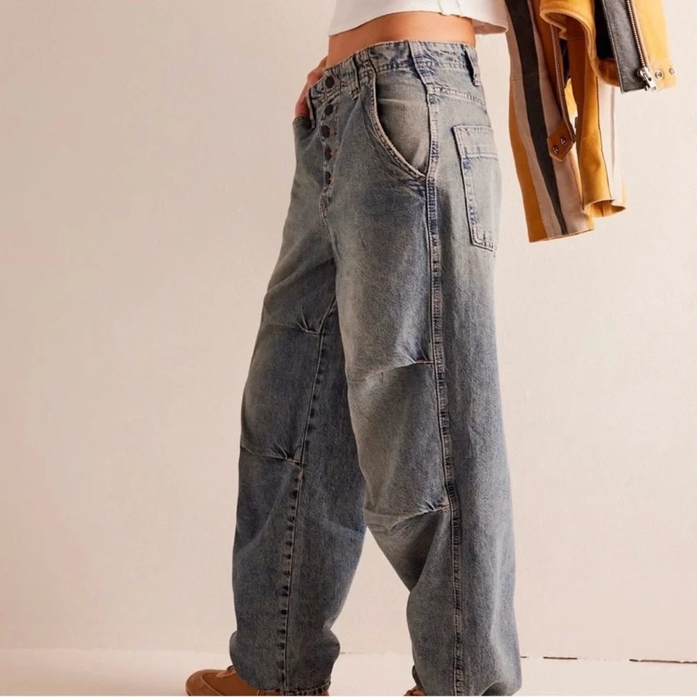 WE THE FREE Newbies Solid Slouchy Jeans - Picture 3 of 13